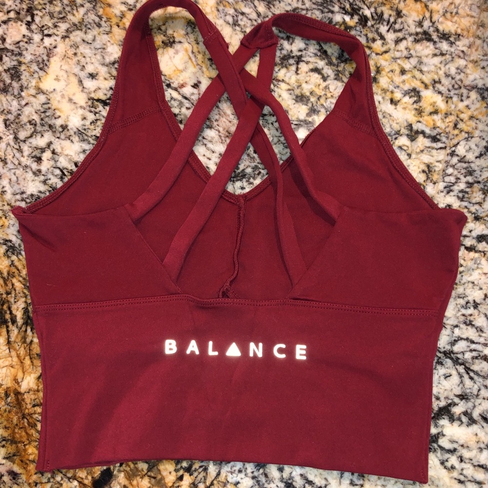 BALANCE ATHLETICA SPORTS BRA SIZE SMALL RED